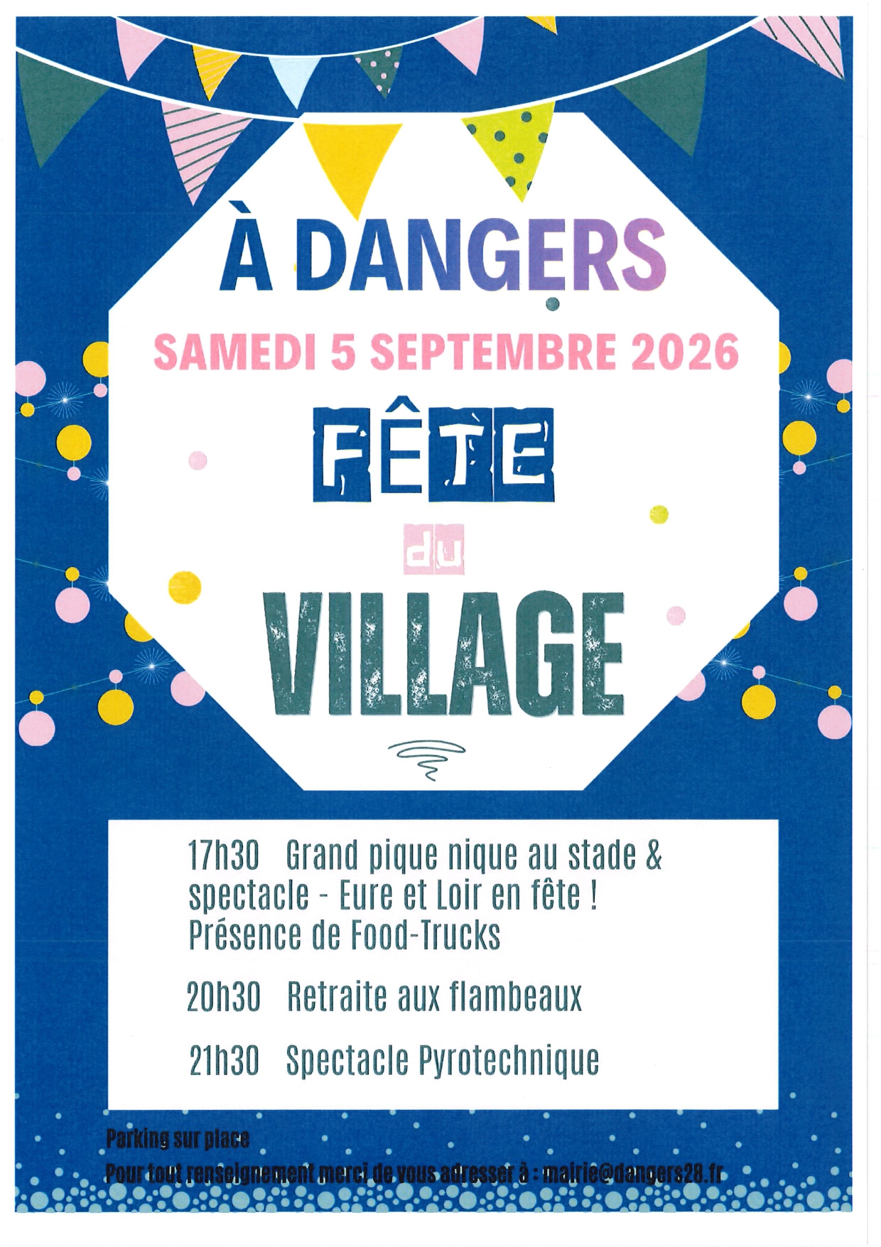 Affiche fête communale du 05 septembre 2026